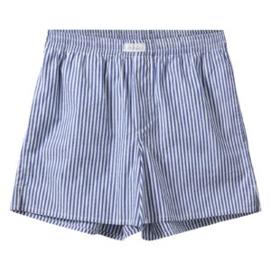 H2O - Shorts - Rønne Essential Pajamas Shorts - Blue/White Stripe (Levering midt december)