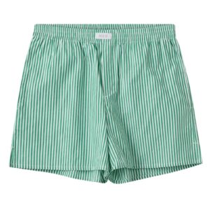 H2O - Shorts - Rønne Essential Pajamas Shorts - Green/White (Levering midt december)