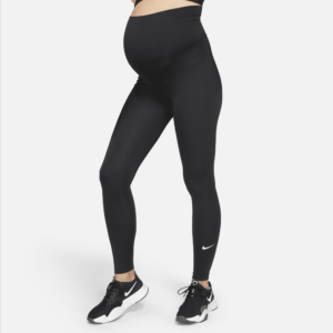 Nike One-leggings (M) med høj talje til kvinder (Maternity) - sort