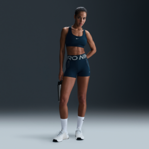 Nike Pro Sculpt-cykelshorts med høj talje til kvinder (7,6 cm) - blå