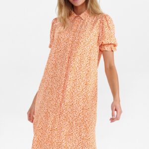 Nümph - NULYDIA SHORT DRESS - Peach Melba - 34 - Rød - Dress