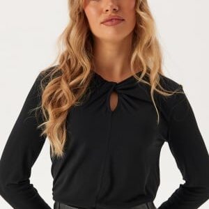 VERO MODA Vmalma Ls Knot Top Black S