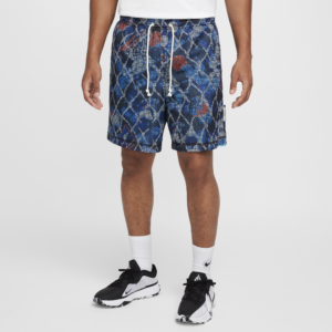 Vendbare Nike Standard Issue Dri-FIT--basketballshorts (15 cm) til mænd - blå