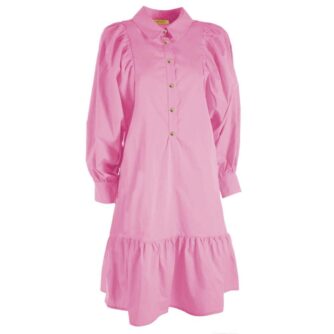 Yes Zee Pink Cotton Dame Dress