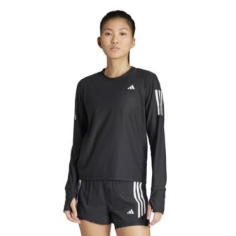 adidas OTR Langærmet T-shirt Str. XL til kvinder - Åndbar, komfortabel og let løbetrøje