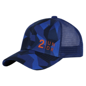 2UNDR Mesh Back Print Cap - Justerbar Trucker Kasket til Herre - Ventilation, Str. ONESIZE