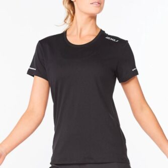 2XU Aero Dame Løbe Tee - Str. S, Åndbar, Reflekterende & Fugttransporterende Komfort