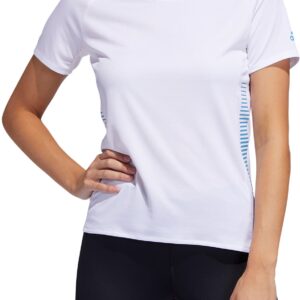 Adidas 25/7 Rise Up N Run Parley Tshirt Dame Xs Hvid