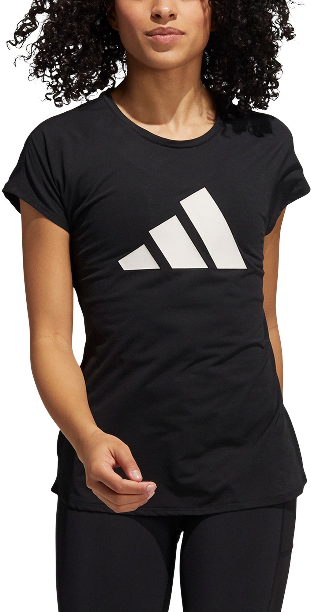 Adidas 3stripes Trænings Tshirt Dame Sort Adidas 3stripes Trænings Tshirt Dame Sort