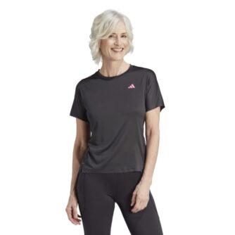 Adidas Adizero Tee Dame S - Sort Løbe- & Træningstrøje med Let Vægt og Åndbarhed