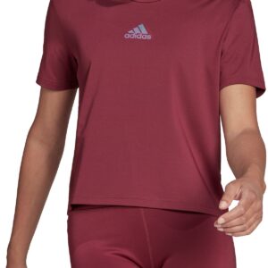 Adidas Aeroready You For You Sport Trænings Tshirt Dame Xs Rød