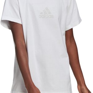 Adidas Badge Of Sport Graphic Tshirt Dame Xs Hvid