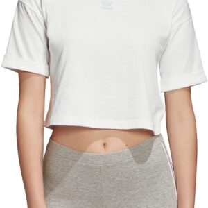 Adidas Croptop Dame 38 Hvid