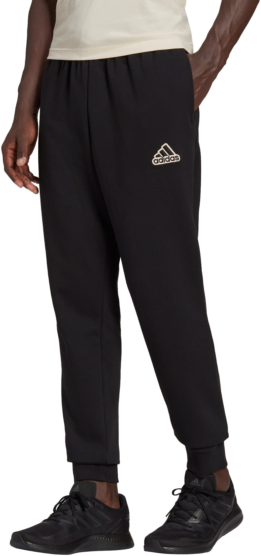 Adidas Essentials Feelcomfy French Terry Bukser Herre Sort Adidas Essentials Feelcomfy French Terry Bukser Herre Sort