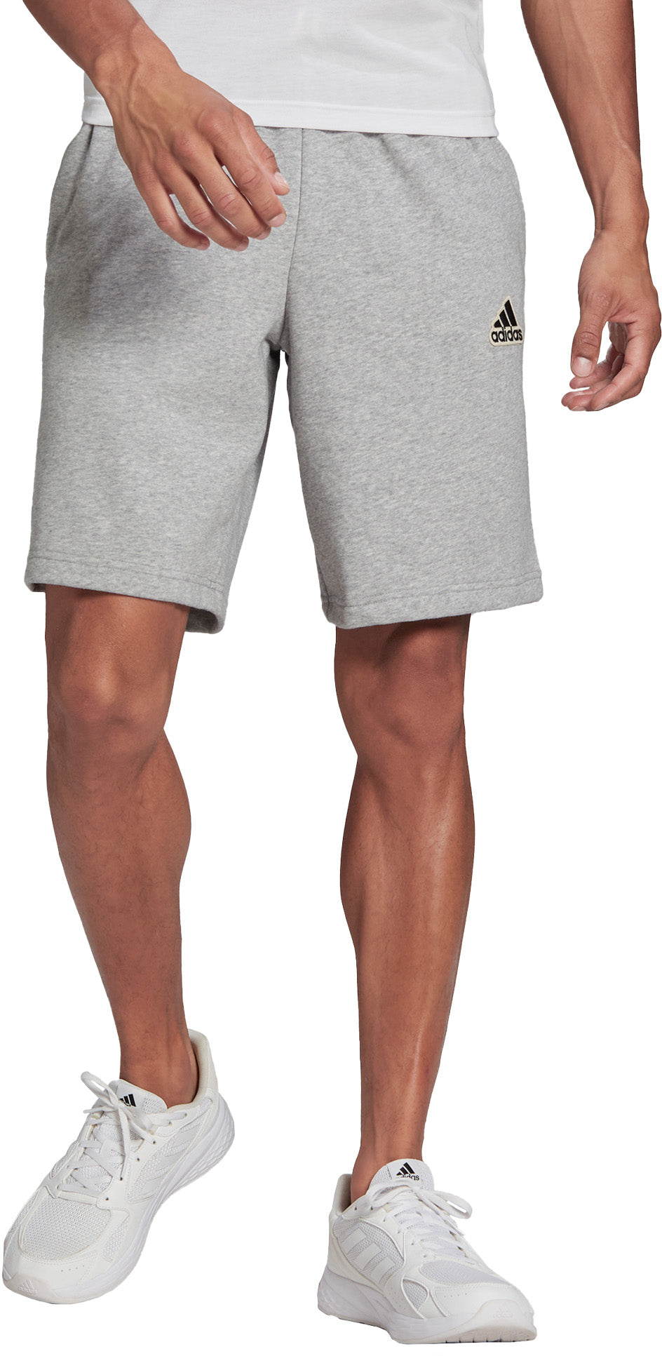 Adidas Essentials Feelcomfy French Terry Shorts Herre Grå Adidas Essentials Feelcomfy French Terry Shorts Herre Grå