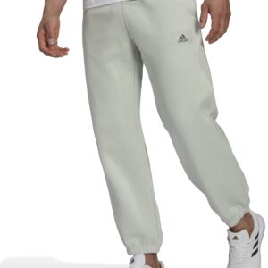 Adidas Essentials Feelvivid Cotton Fleece Straight Leg Joggingbukser Herre Hvid