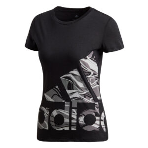 Adidas Logo Tshirt Dame Sort