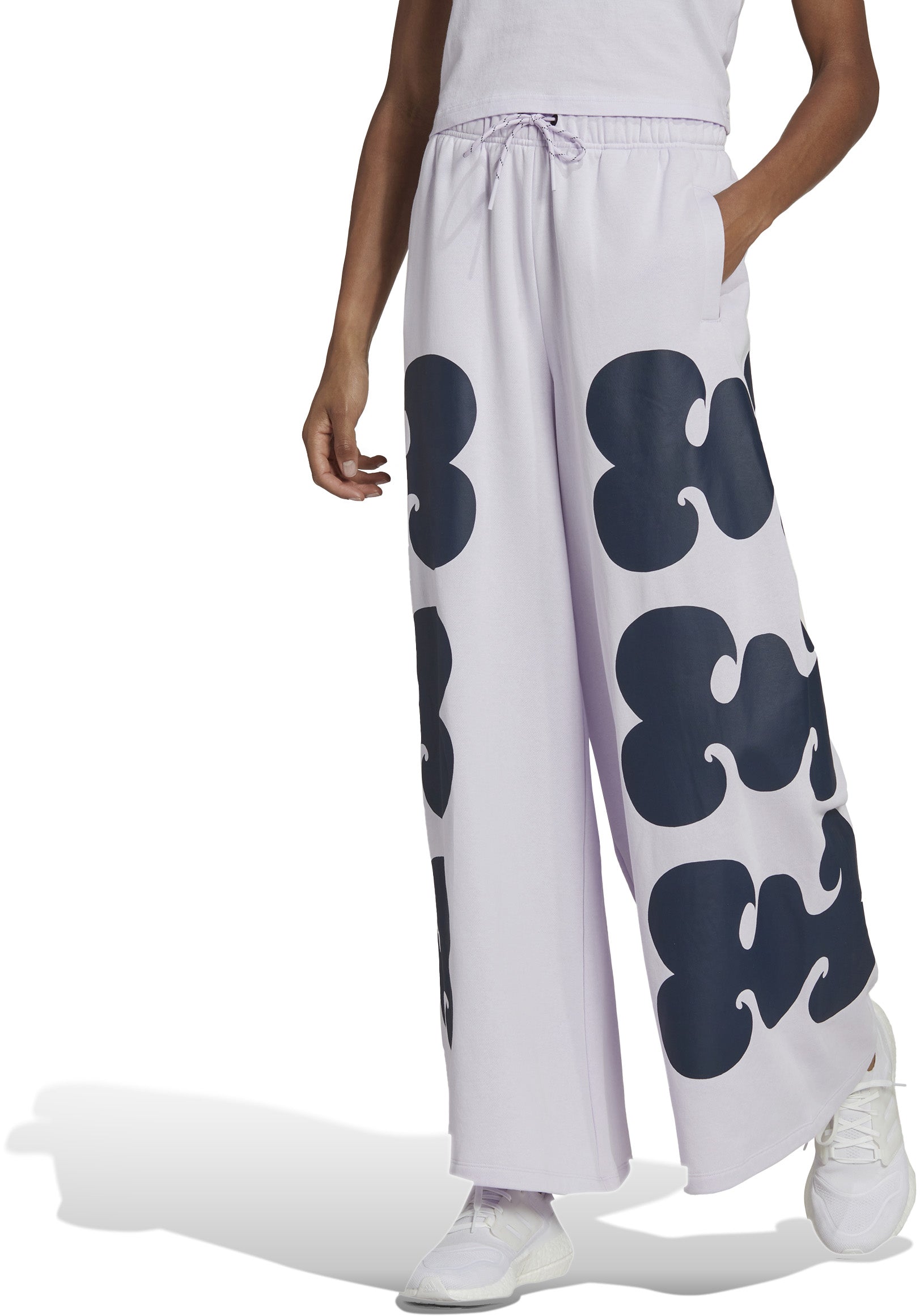 Adidas Marimekko Wide Leg Bukser Dame Hvid Adidas Marimekko Wide Leg Bukser Dame Hvid