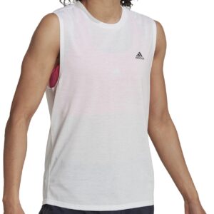 Adidas Run Icons Løb Muscle Tanktop Dame Hvid