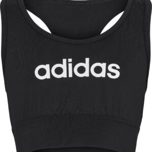 Adidas Sports Single Jersey Fitted Sports Bh Dame 128 Sort