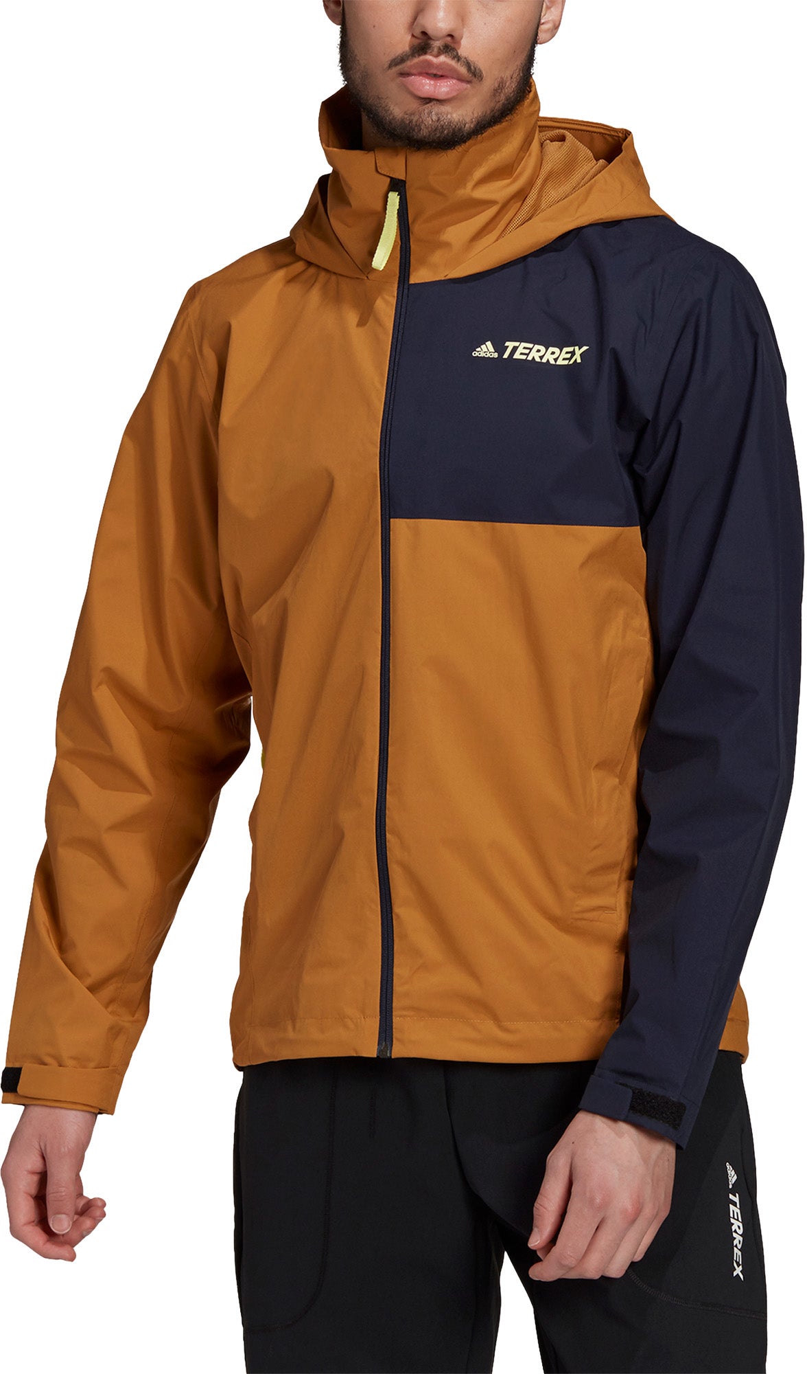 Adidas Terrex Multi Rain.rdy Primegreen Twolayer Regnjakke Herre Brun Adidas Terrex Multi Rain.rdy Primegreen Twolayer Regnjakke Herre Brun