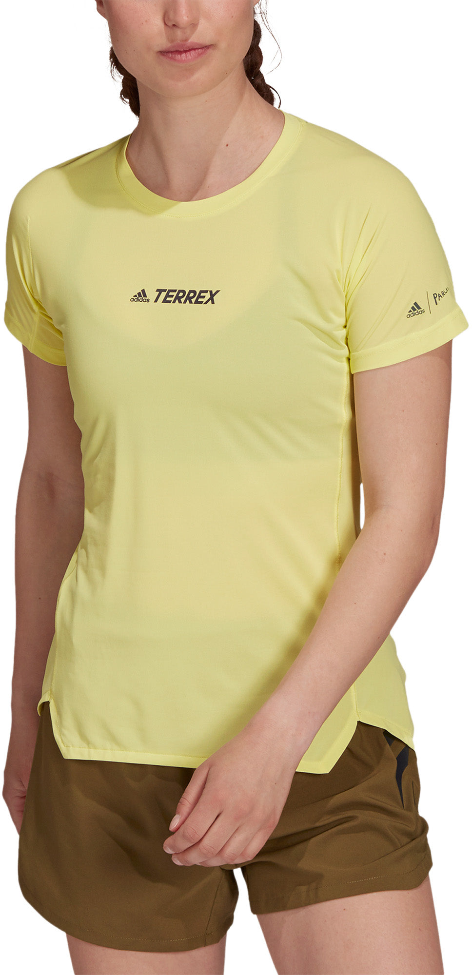 Adidas Terrex Parley Agravic Trail Allaround Løbe Tshirt Dame Xs Gul Adidas Terrex Parley Agravic Trail Allaround Løbe Tshirt Dame Xs Gul