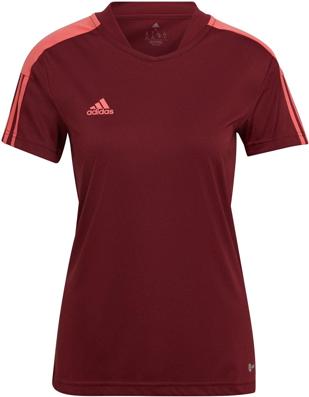 Adidas Tiro Essentials Trænings Tshirt Dame Rød Adidas Tiro Essentials Trænings Tshirt Dame Rød