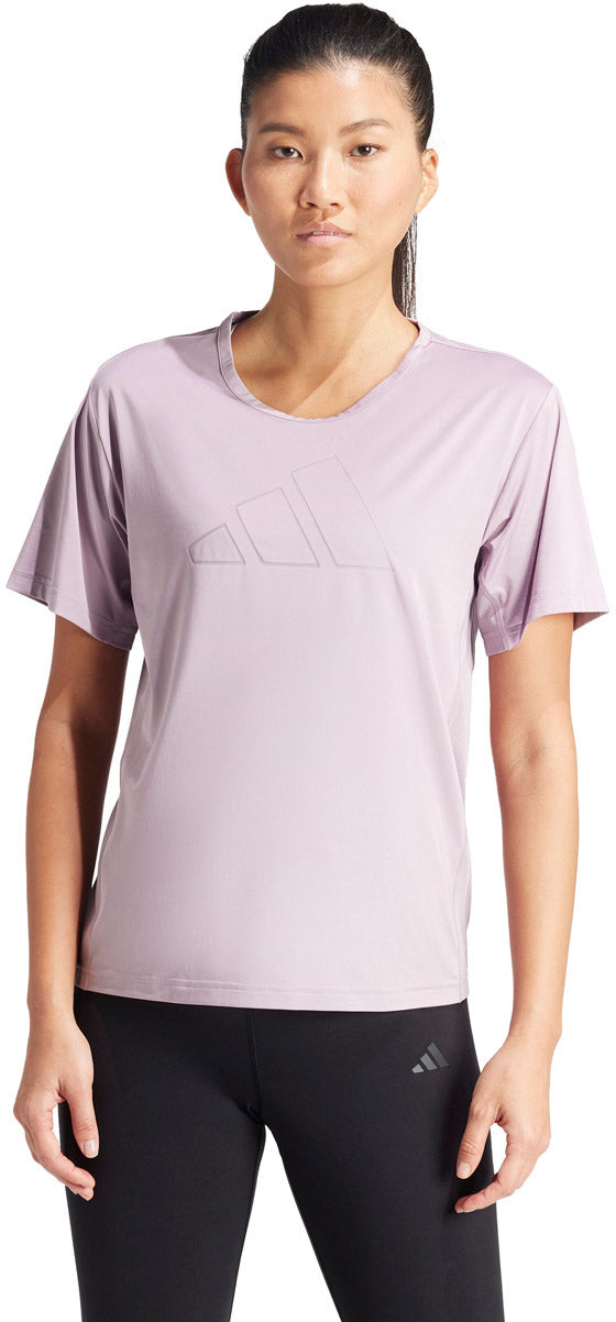 Adidas Training Big Logo Tshirt Dame Pink Adidas Training Big Logo Tshirt Dame Pink