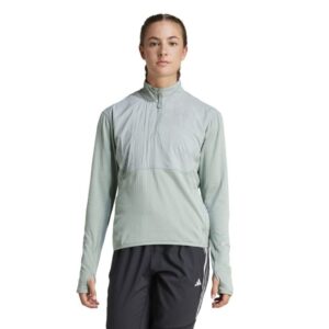 Adidas Ultimate Hivis 1/2 LS T-shirt, Str. L, Dame, Grøn - Perfekt til løb og træning