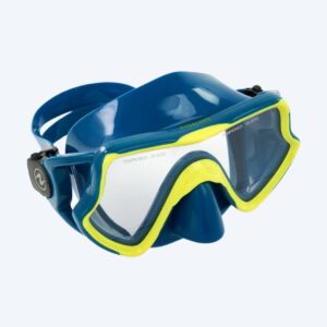 Aqualung dykkermaske til voksne - Trooper - Mørkeblå/gul