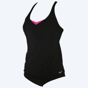 Arena tankini til damer - Alicia - Sort/lyserød