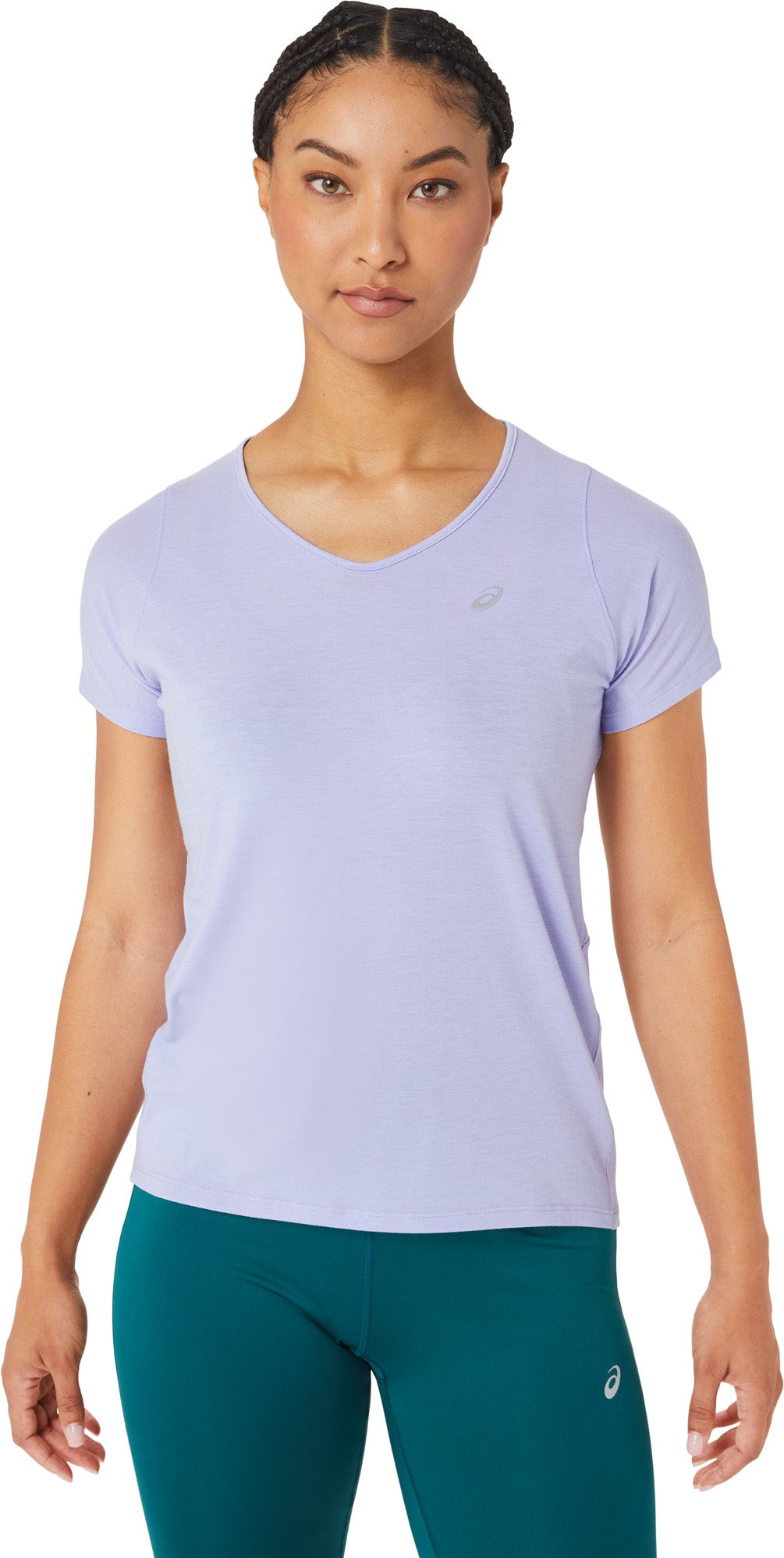 Asics Vneck Løbe Tshirt Dame Blå Asics Vneck Løbe Tshirt Dame Blå