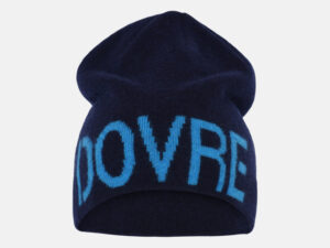 Beanie | 100% uld | Navy/lys blå