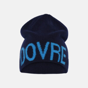 Beanie | 100% uld | Navy/lys blå