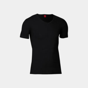 "Black or white" t-shirt v-neck | Bomuld | Sort