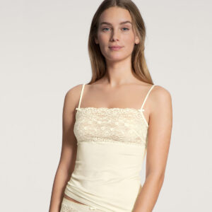 Calida Spaghetti top, creme, Størrelse: XS, Dame