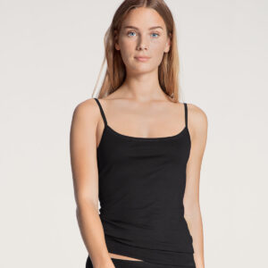 Calida Spaghetti top, sort, Størrelse: XS, Dame