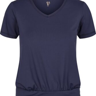 Carite Charlotte Trænings Tshirt Dame 36 Blå