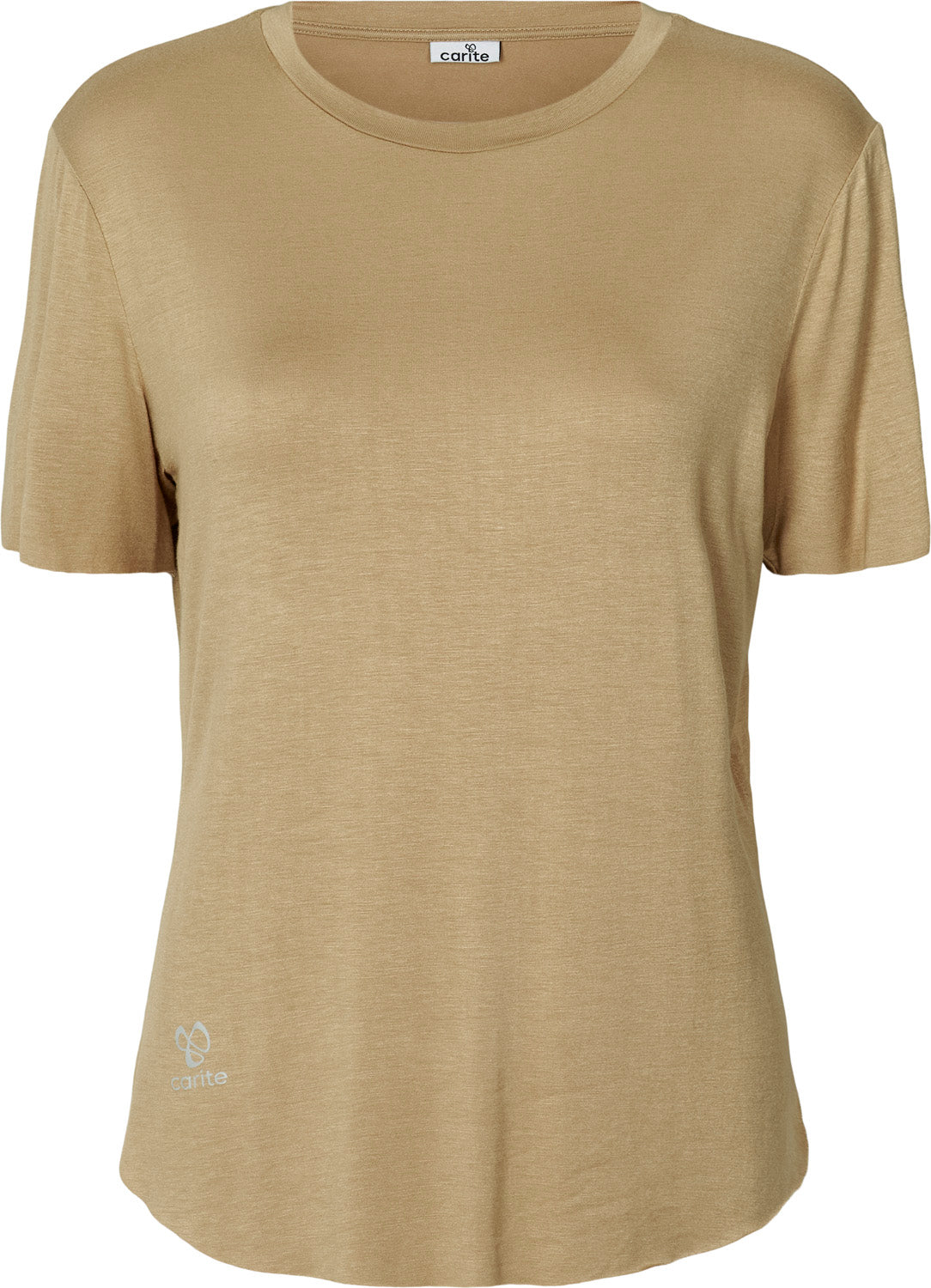 Carite Light Comfy Tshirt Dame Xxs Brun Carite Light Comfy Tshirt Dame Xxs Brun