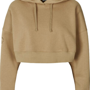 Carite Oversized Crop Hættetrøje Dame Xxs Brun