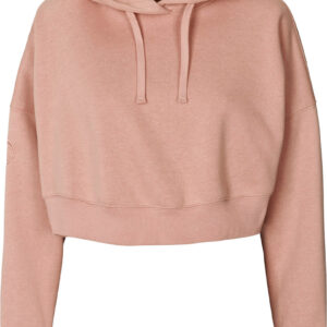 Carite Oversized Crop Hættetrøje Dame Xxs Pink
