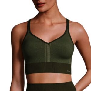 Casall Bh Seamless Sports Top Mørkgrøn Small Dame