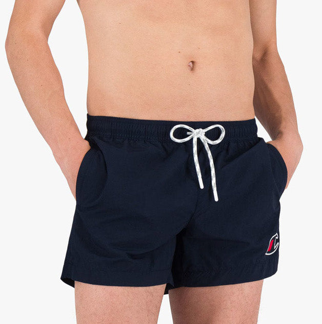 Champion Satin C Logo Badeshorts Herre Xs Blå Champion Satin C Logo Badeshorts Herre Xs Blå