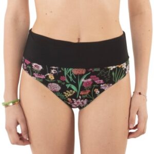Chantelle Flowers High Waist Bikini Brief Sort blomstret 38 Dame
