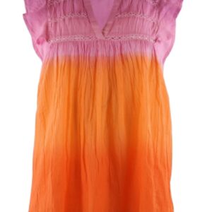 Continue - Top - Joey Dip Dye SS - Orange/Oink Dip