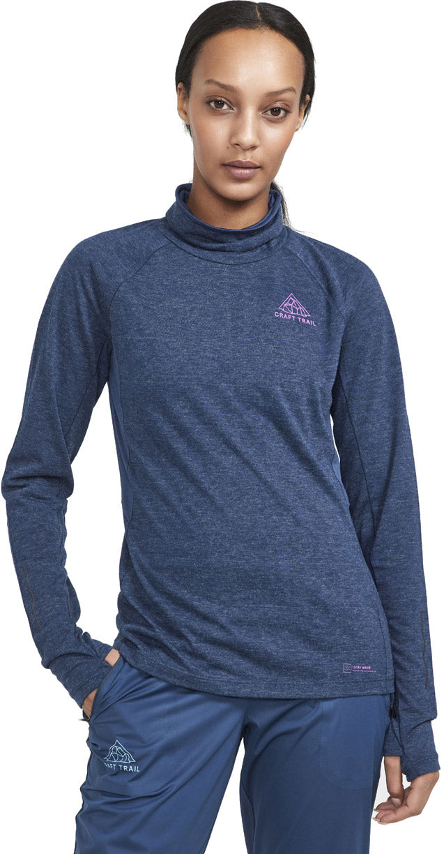 Craft Adv Trail Subzero Wool Løbetrøje Dame Blå Craft Adv Trail Subzero Wool Løbetrøje Dame Blå