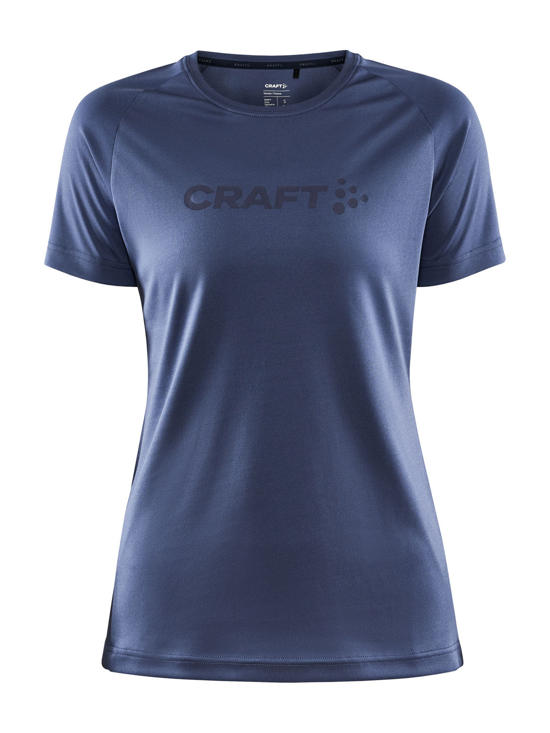Craft Core Unify Logo Tshirt Dame Xs Blå Craft Core Unify Logo Tshirt Dame Xs Blå