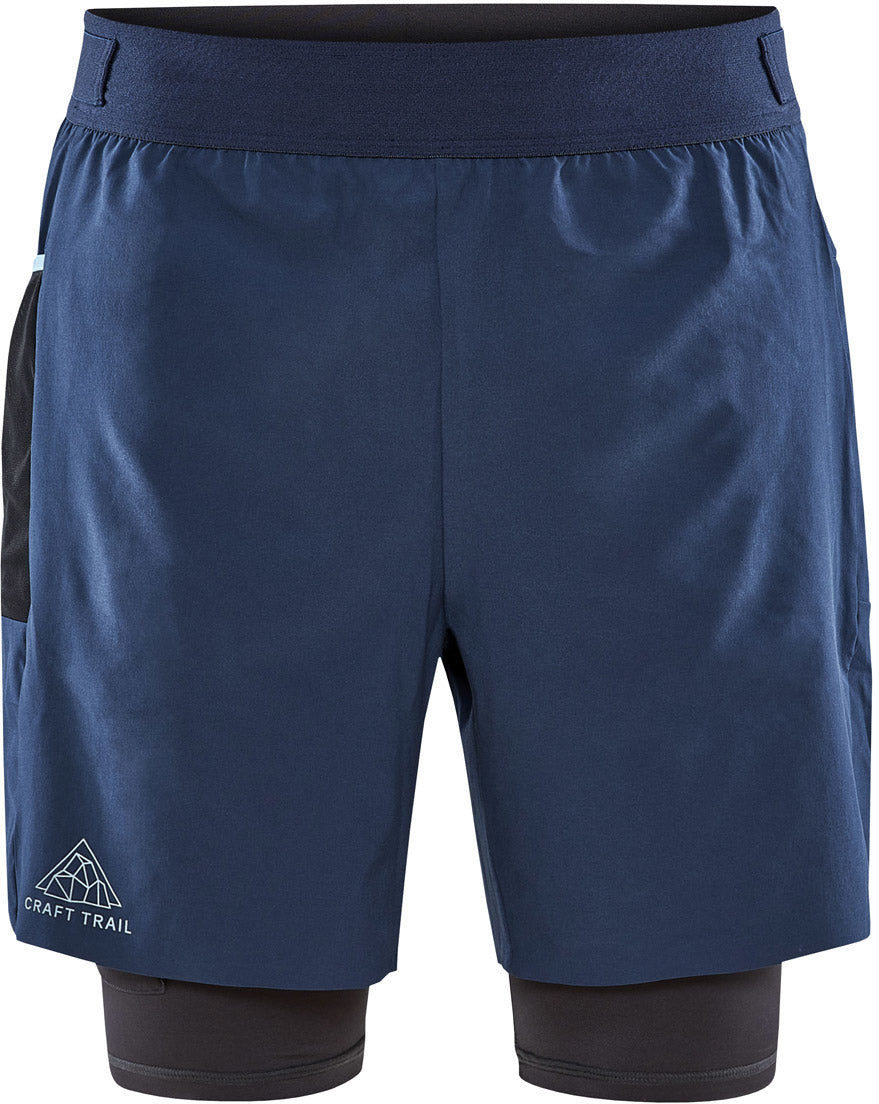 Craft Pro Trail 2i1 Shorts Herre Xs Blå Craft Pro Trail 2i1 Shorts Herre Xs Blå