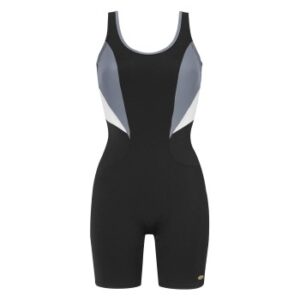 Damella Cindy Chlorine Resistant Long Leg Swimsuit Sort polyamid 38 Dame
