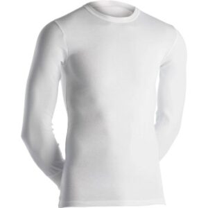 Dovre Long Sleeve Crew Neck Hvid bomuld Small Herre